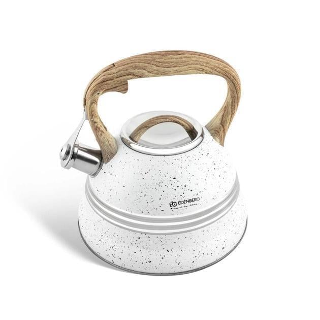 Чайник с свистком для индукционных плит Edenberg EB-8808 из нержавеющей стали 3 л Белый (2530556728)