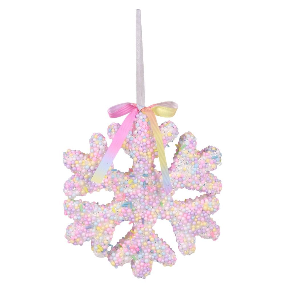 Подвеска новогодняя Snowflake R33887 17 см Разноцветный (30651828) Подвеска новогодняя Snowflake R33887 17 см Разноцветный (30651828)