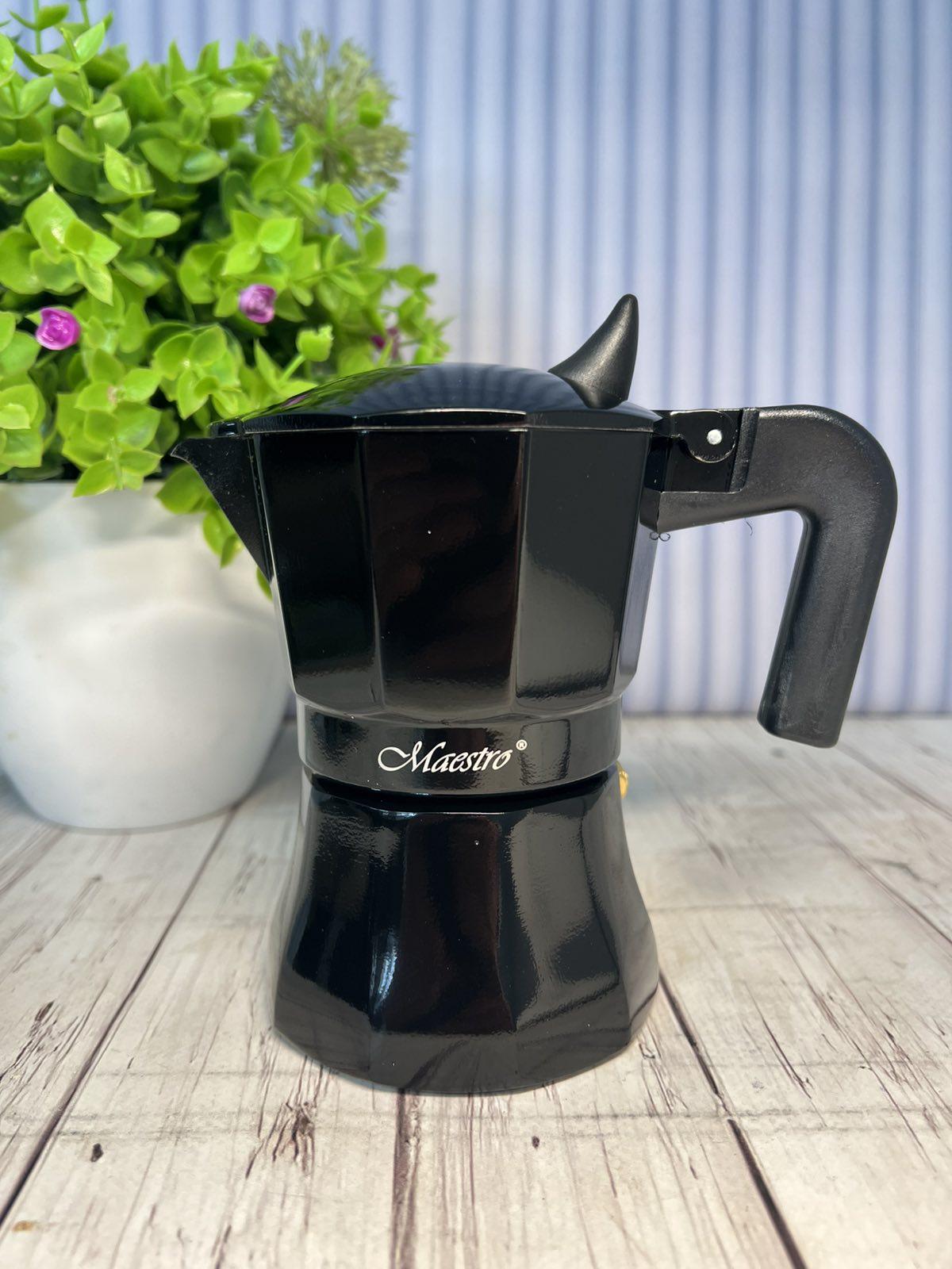 Гейзерна кавоварка Maestro Espresso Mocha алюмінєва 120 мл 3 чашки (59475)