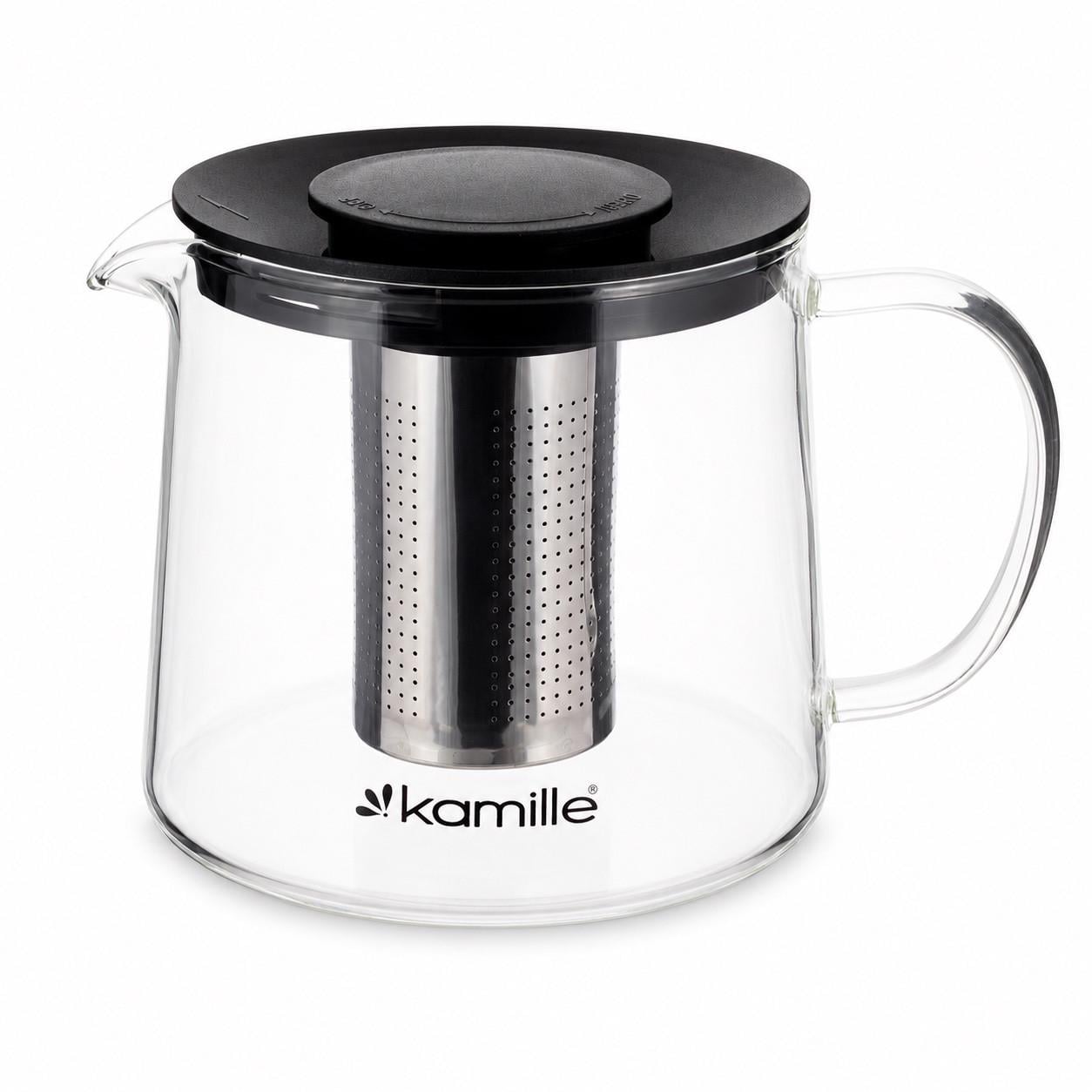 Заварочный чайник Kamille 1000 мл стеклянный (0776M)