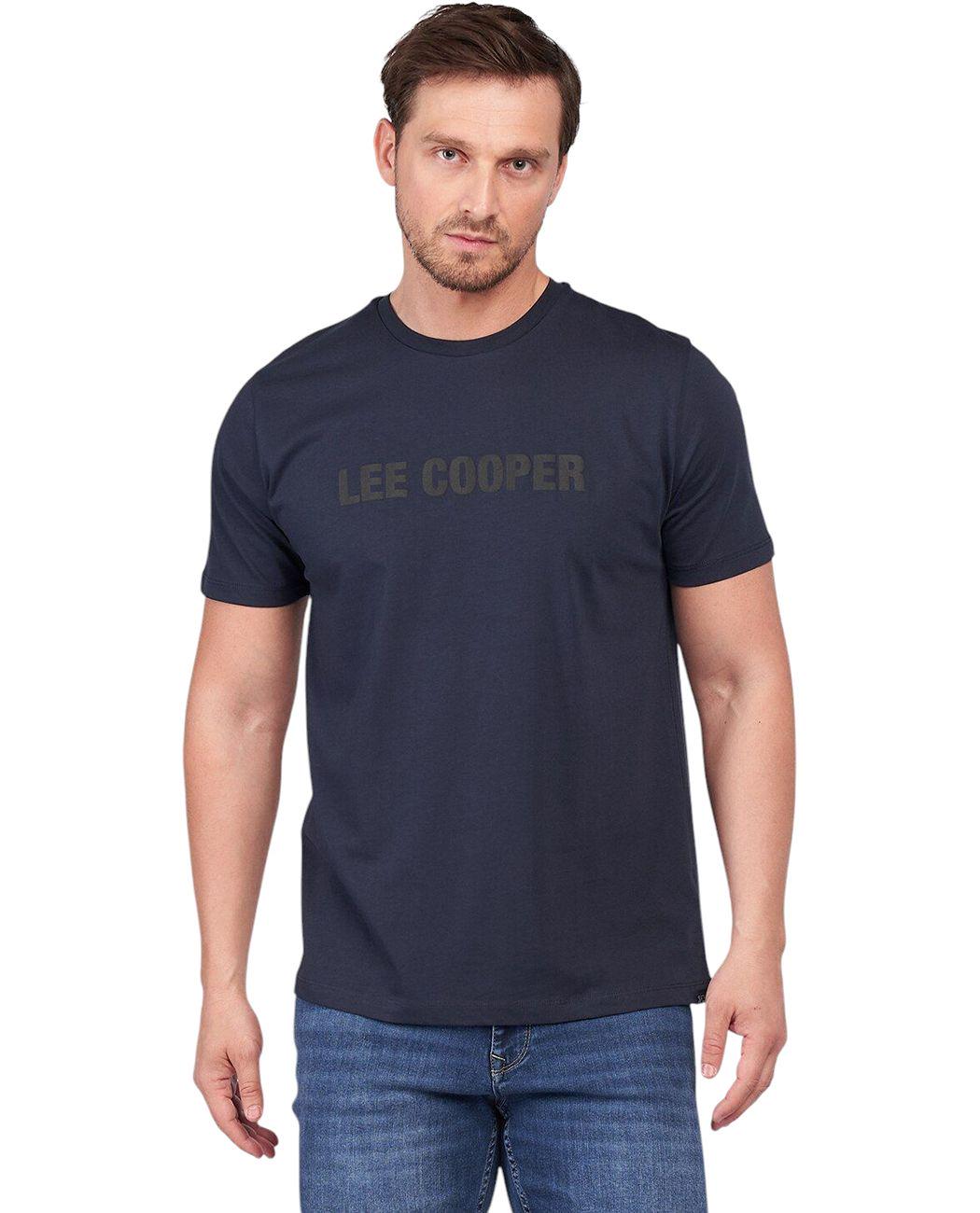 Футболка мужская Lee Cooper 10196395.N30 XL Темно-синий (4894534364129)