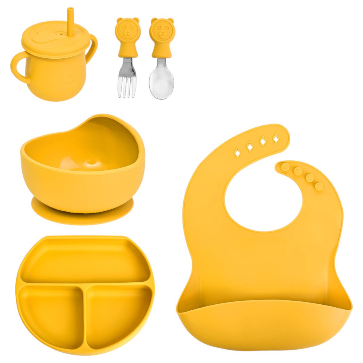 Набор посуды для кормления Tableware детский силиконовый 6 предметов (MA-4906) - фото 1 Набор посуды для кормления Tableware детский силиконовый 6 предметов (MA-4906) - фото 1