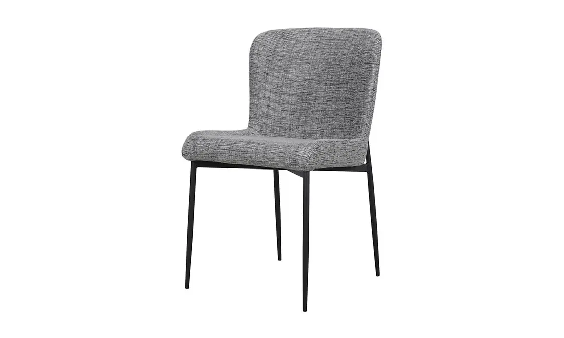 Стілець Чейз метал сидіння тканина рогожка 590x485x820 мм Сірий