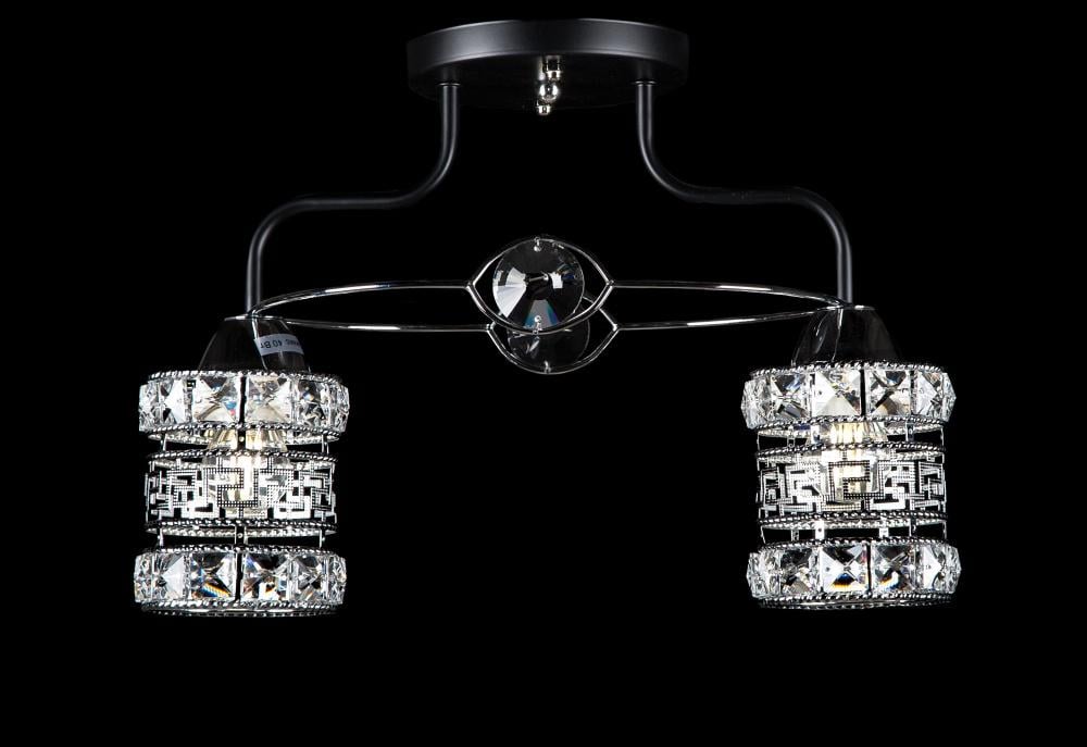 Люстра с плафонами Ray LYX5219/2 CR+BK (IR006045)