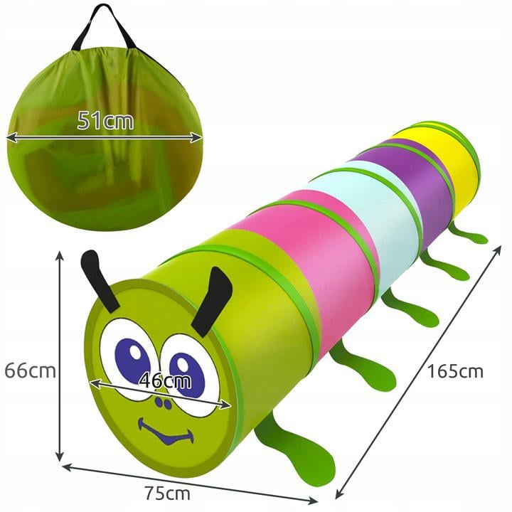 Тунель-намет Kruzzel Гусениця ігровий дитячий 165 см (23926) - фото 3