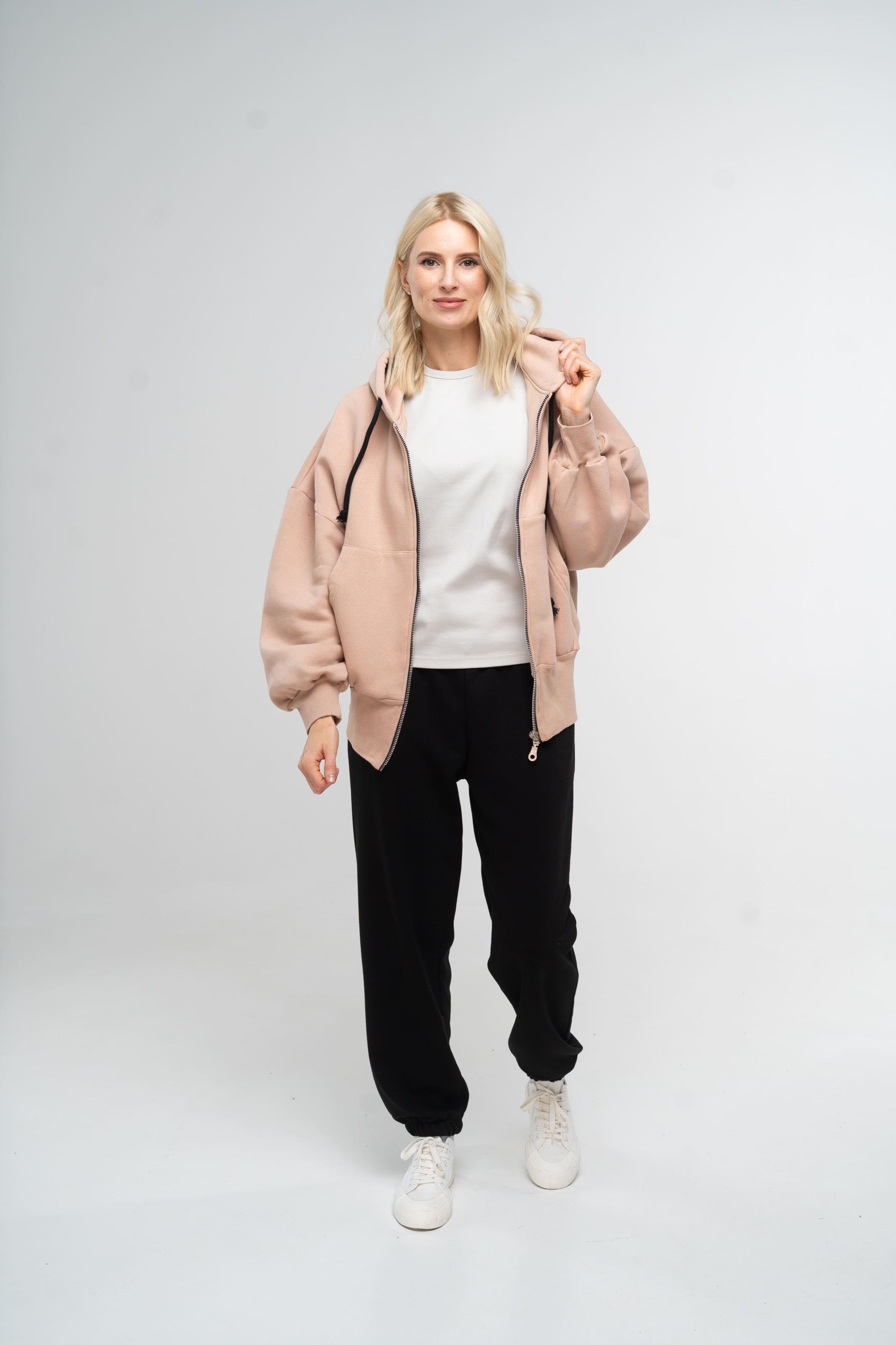 Толстовка жіноча утеплена ROZA 220104 L Піщаник (4824005663550) - фото 5 Толстовка жіноча утеплена ROZA 220104 L Піщаник (4824005663550) - фото 5