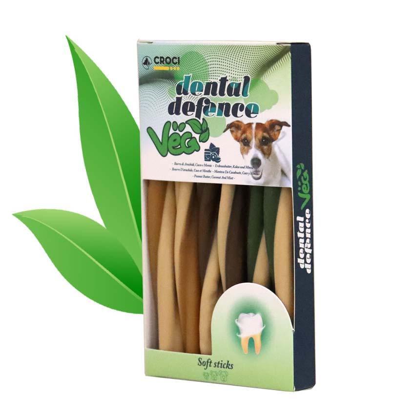 Лакомство для собак Croci Dental Defense витой стик с арахисом/кокосом и мятой 95 г (2619812600)