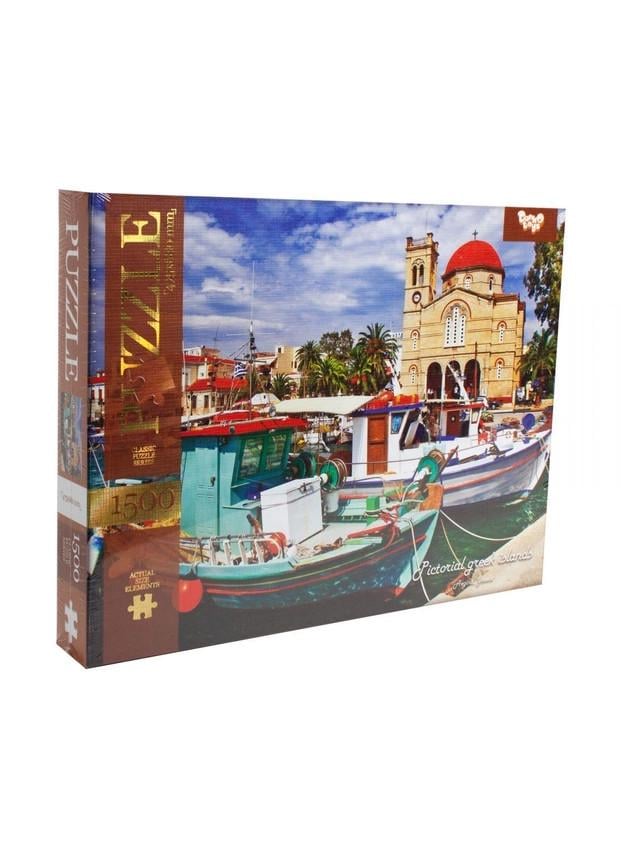 Пазлы детские Danko Toys Pictorial greek islands 475х680 мм 1500 элементов (C1500-03-03)