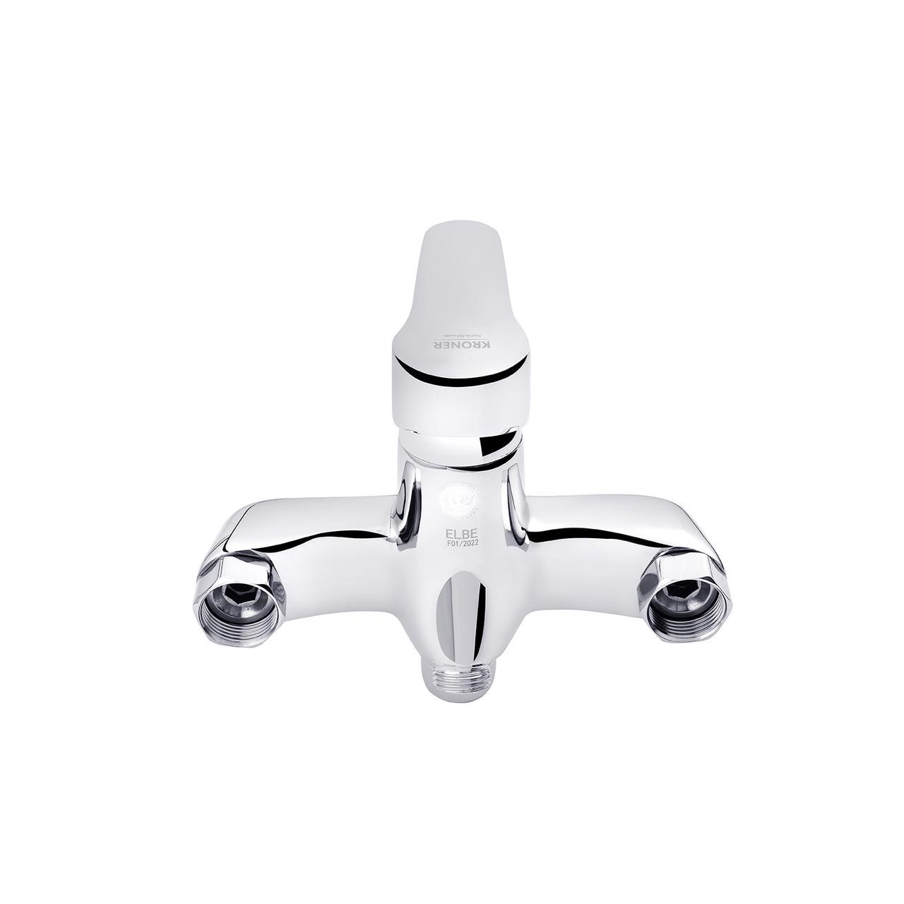 Змішувач для ванни Kroner KRM Elbe C071 з душовим гарнітуром Хром (CV016437) - фото 4