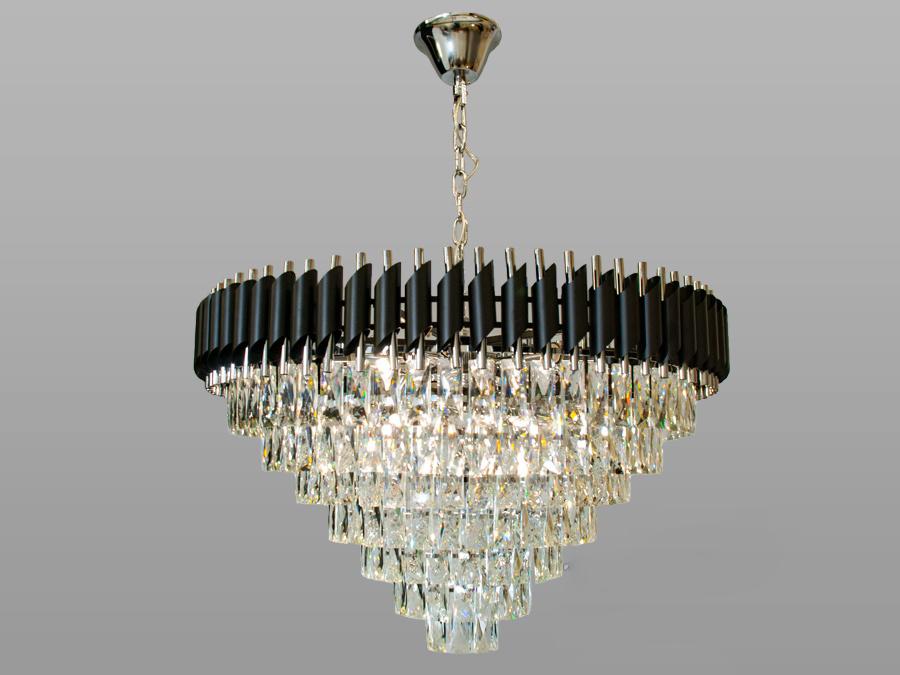 Люстра хрустальная Light (201202/800BK+HR) Люстра хрустальная Light (201202/800BK+HR)