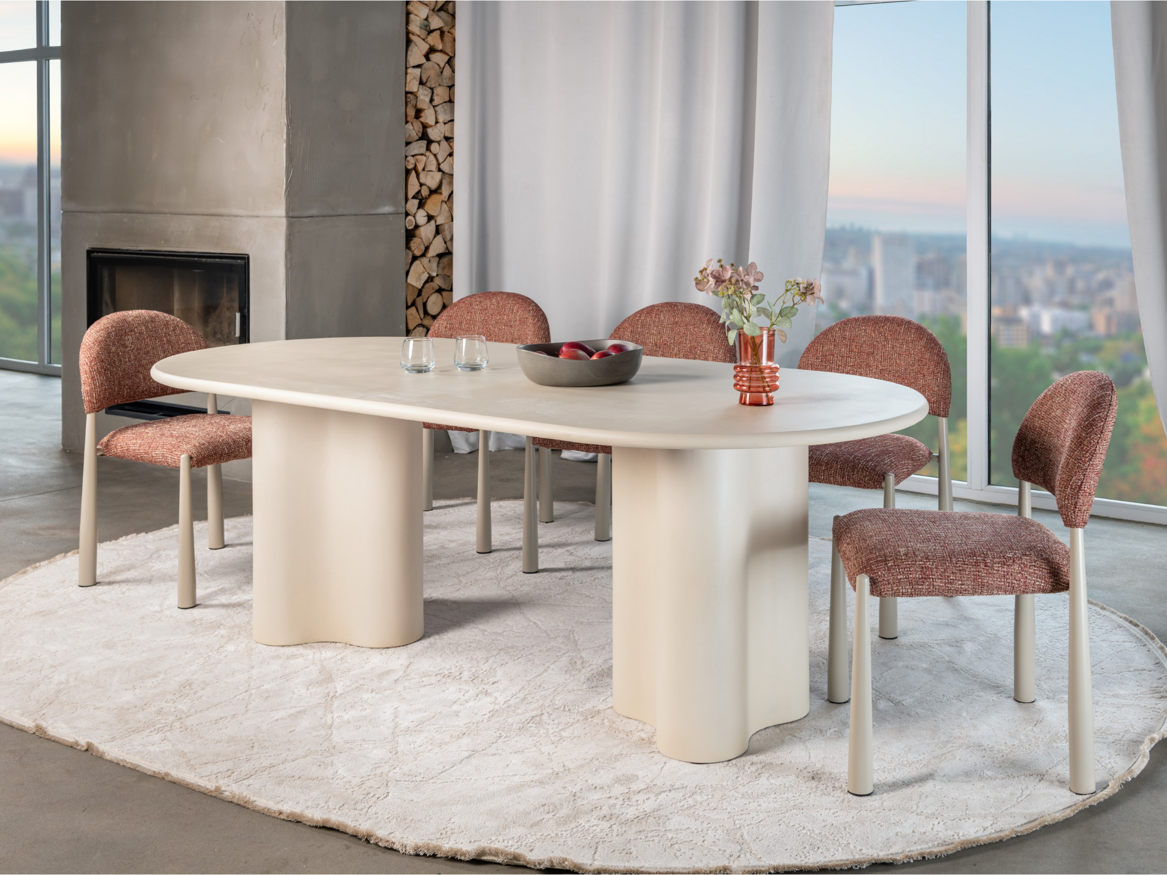 Стіл обідній Кліо Ветро 2200/1000/760 мм МДФ матовий бетон (TМ-220) - фото 7 Стіл обідній Кліо Ветро 2200/1000/760 мм МДФ матовий бетон (TМ-220) - фото 7