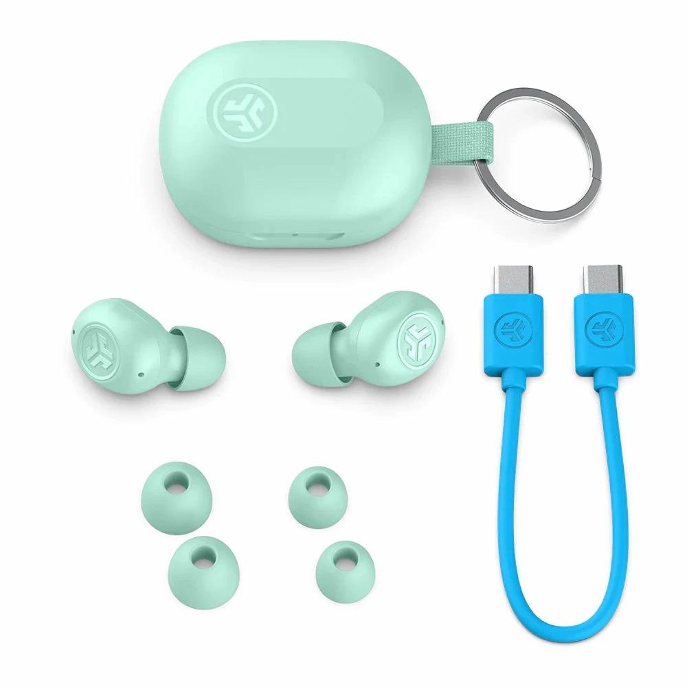 Наушники беспроводные JLab JBuds Mini Bluetooth 5.3 TWS Mint (IEUEBJBMINIRMNT124) - фото 6