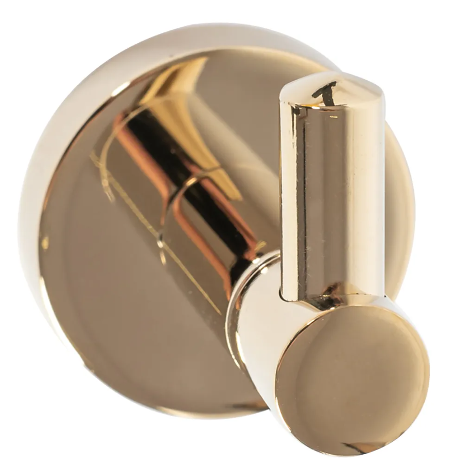 Крючок настенный REA MIST 03 L.GOLD REA-80023 одинарный Золотой (153748)