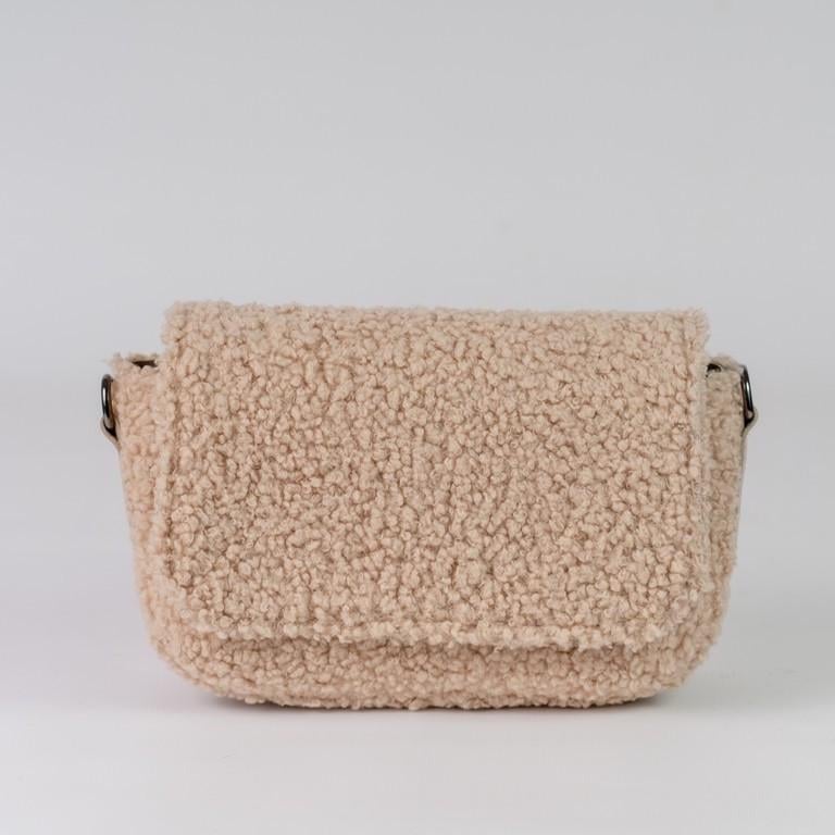 Сумка женская кросс-боди меховая XENIA № 36-23 искусственный мех и из эко-кожи Кофейный/Белый - фото 1 Сумка женская кросс-боди меховая XENIA № 36-23 искусственный мех и из эко-кожи Кофейный/Белый - фото 1