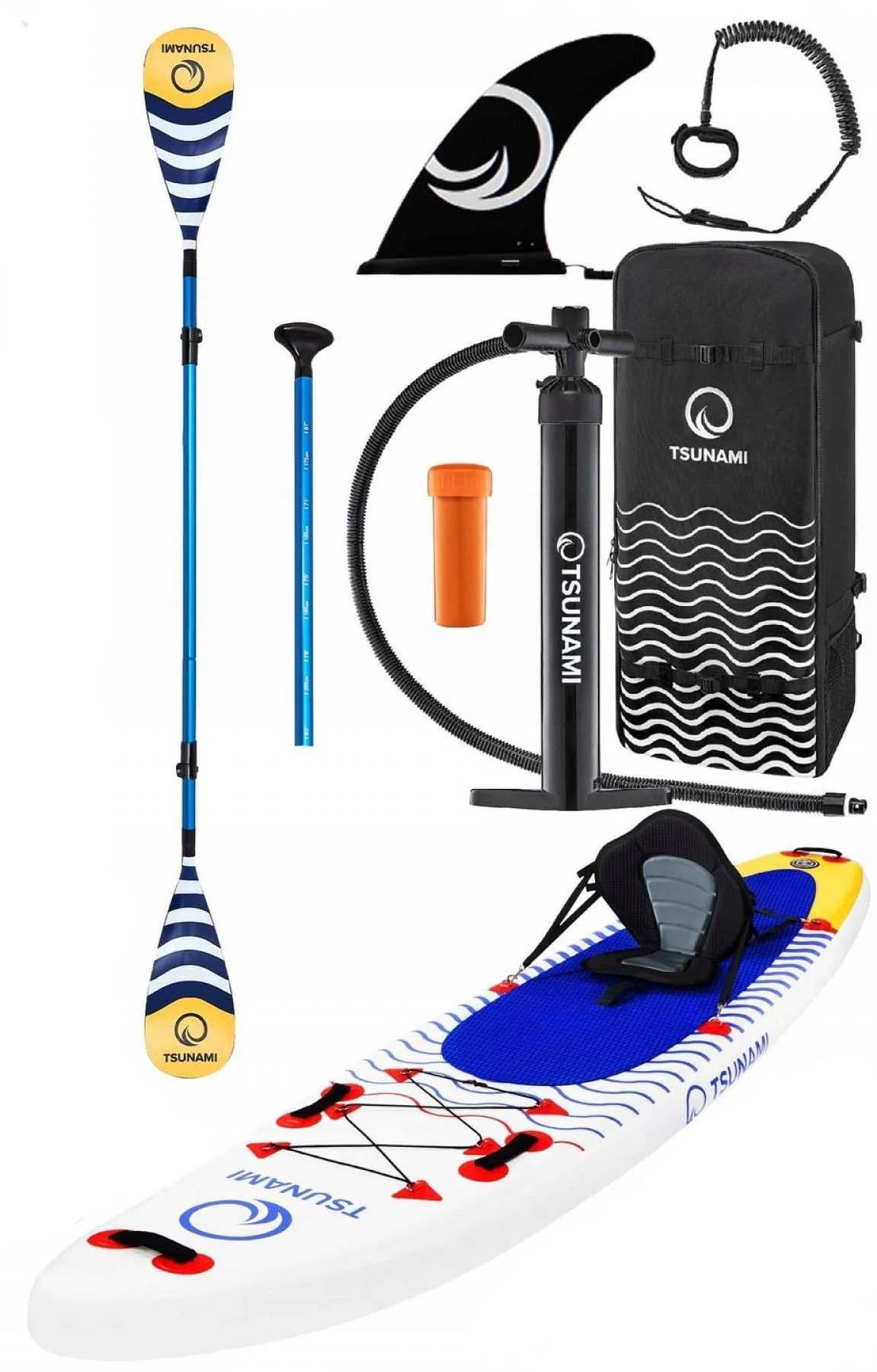 SUP-доска надувная TSUNAMI 350 см с веслом Wave T09 SUP-доска надувная TSUNAMI 350 см с веслом Wave T09