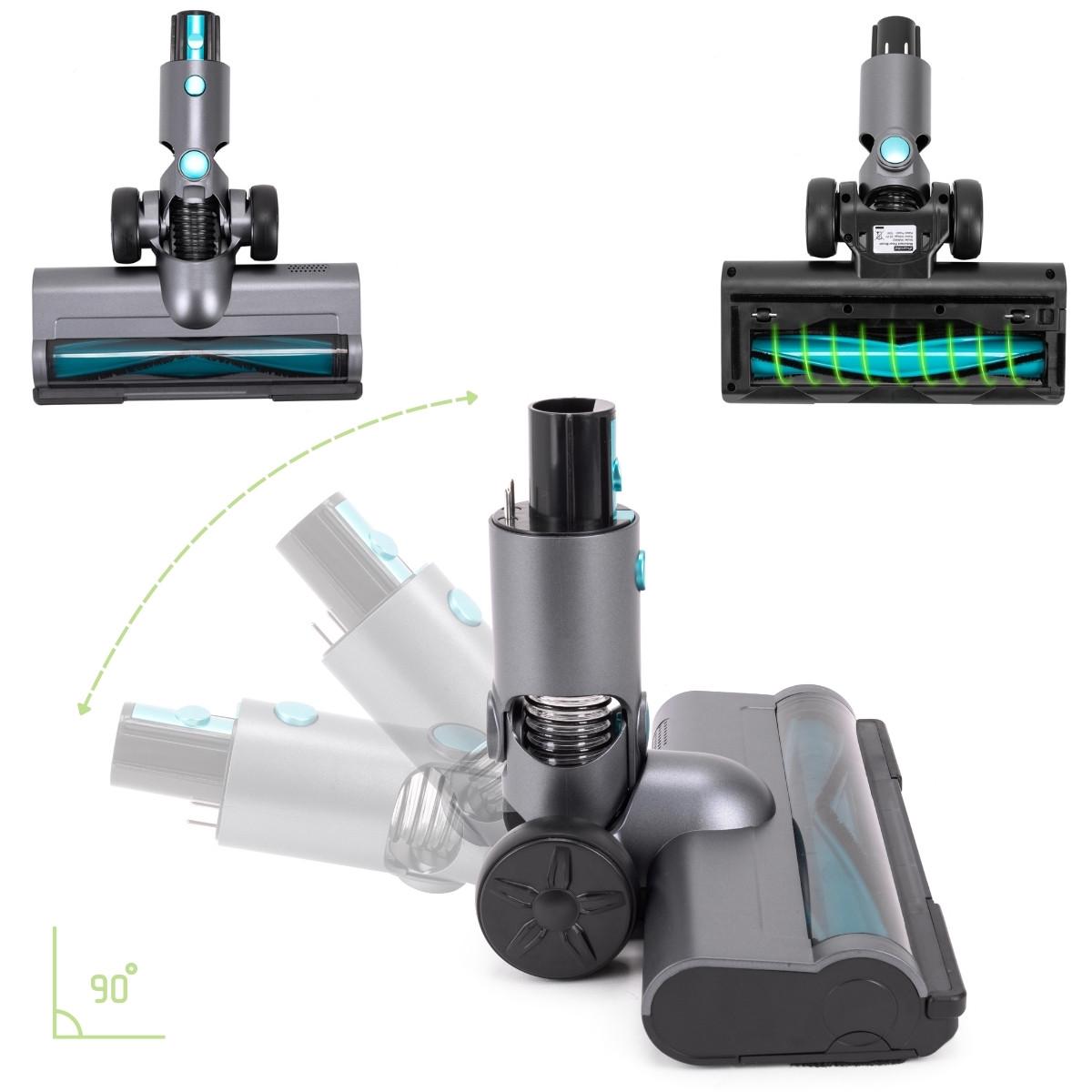 Пылесос беспроводной Kamille KM6902 вертикальный 2в1 120 Вт Серебристо-серый (106-84-6902) - фото 6 Пылесос беспроводной Kamille KM6902 вертикальный 2в1 120 Вт Серебристо-серый (106-84-6902) - фото 6