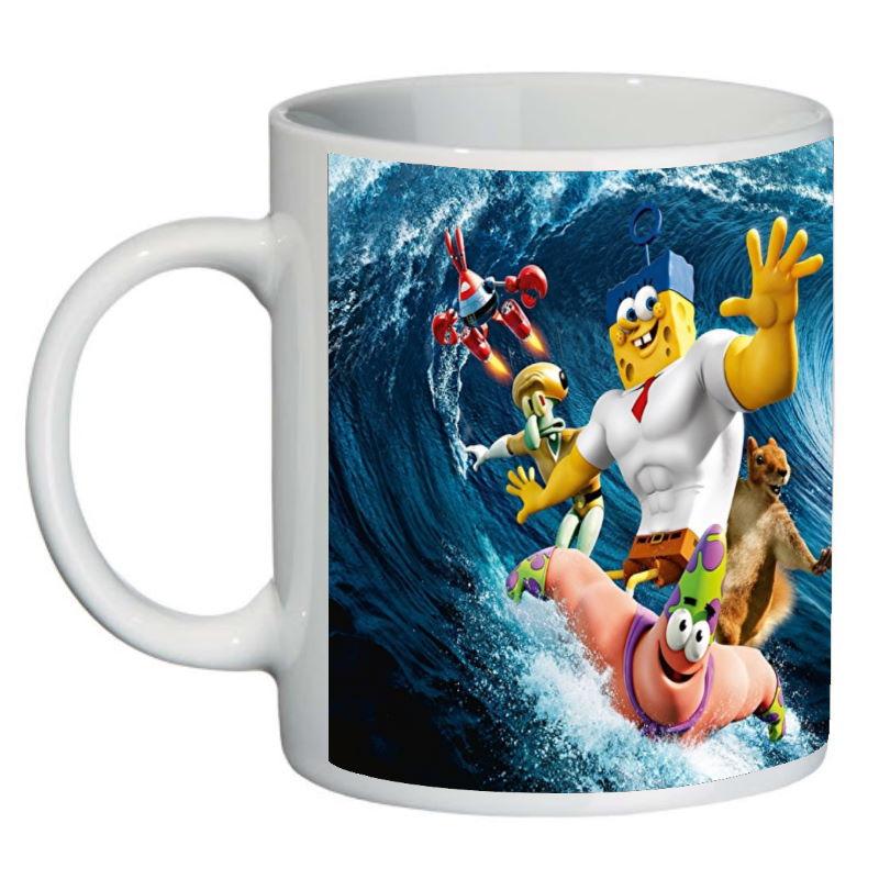 Кружка с принтом SuperCup Губка Боб квадратные штаны (SC-SB-0030)