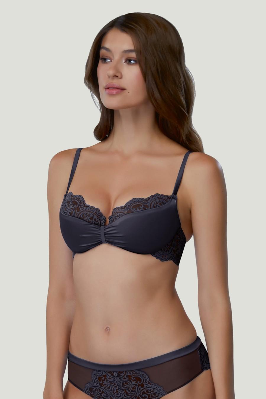 Бюстгальтер с уплотненной чашкой Marc&Andre 80D Черный (71301)