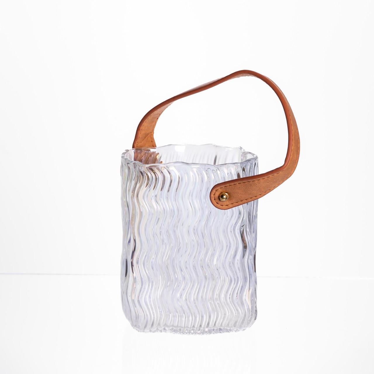 Ваза сумочка з ручкою 12х8,5х16 см 800 мл (HP-19-154-3)