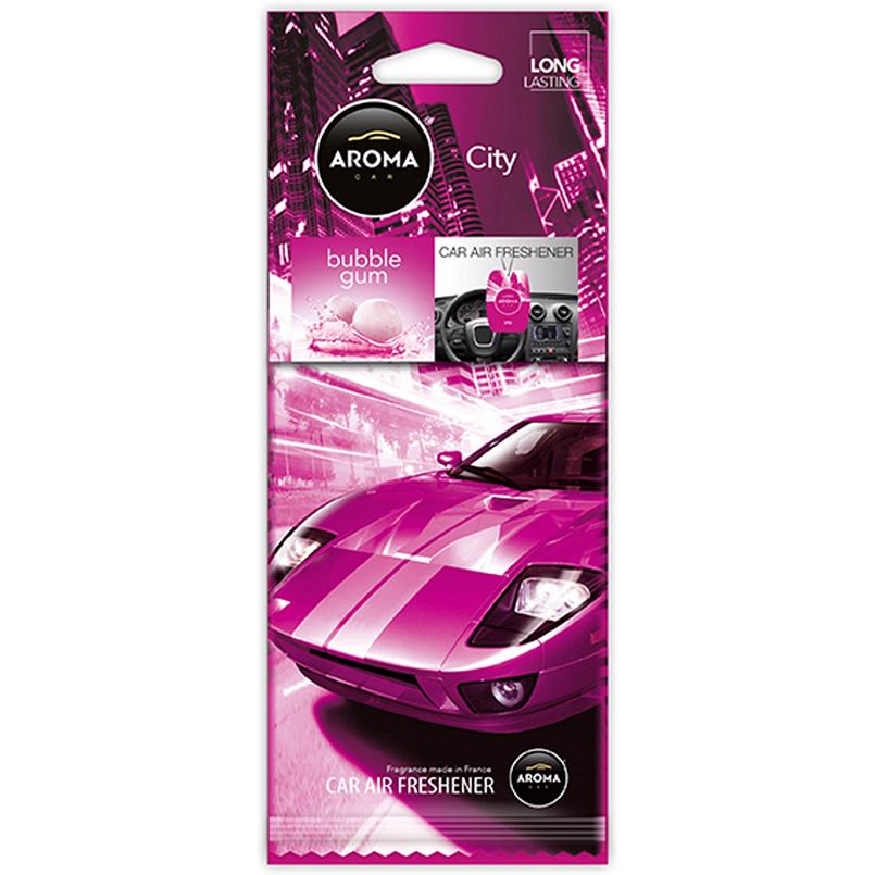 Ароматизатор Aroma Car City Card Bubble Gum сухой