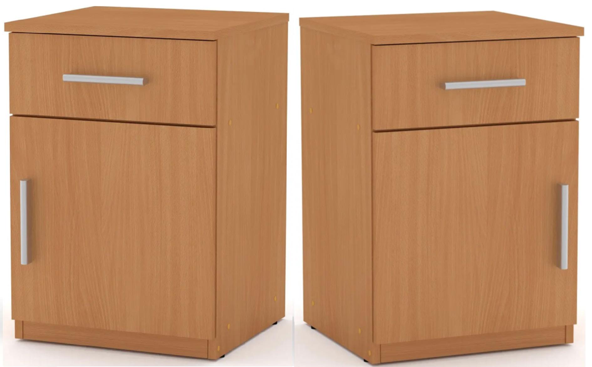Тумба прикроватная комплект 2 шт. Компанит ПКТ-3 Бук (26650414)