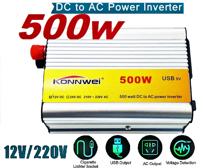 Инвертор автомобильный Konnwei 500 W 12 V (20263458) - фото 2