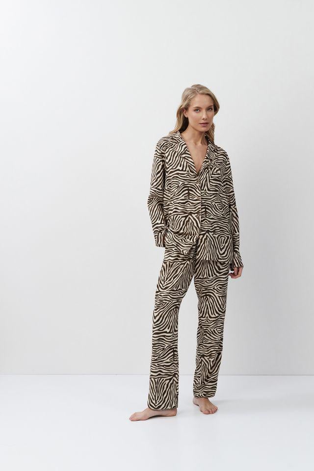 Піжама жіноча з штанами Aruelle S Бежевий (Elise-long) Піжама жіноча з штанами Aruelle S Бежевий (Elise-long)