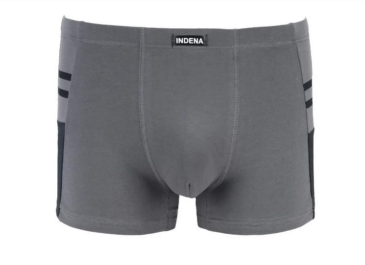 Мужские боксеры стрейчевые INDENA L р. 44-46 2 шт. Темно-серый (81070)