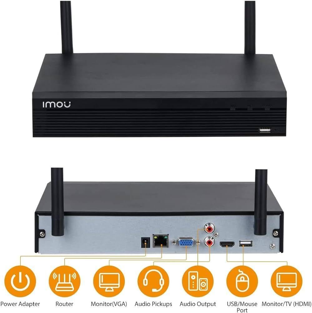 Видеорегистратор IMOU NVR 8 каналов IP Wi-Fi Full HD 1080P (2141795867) - фото 3