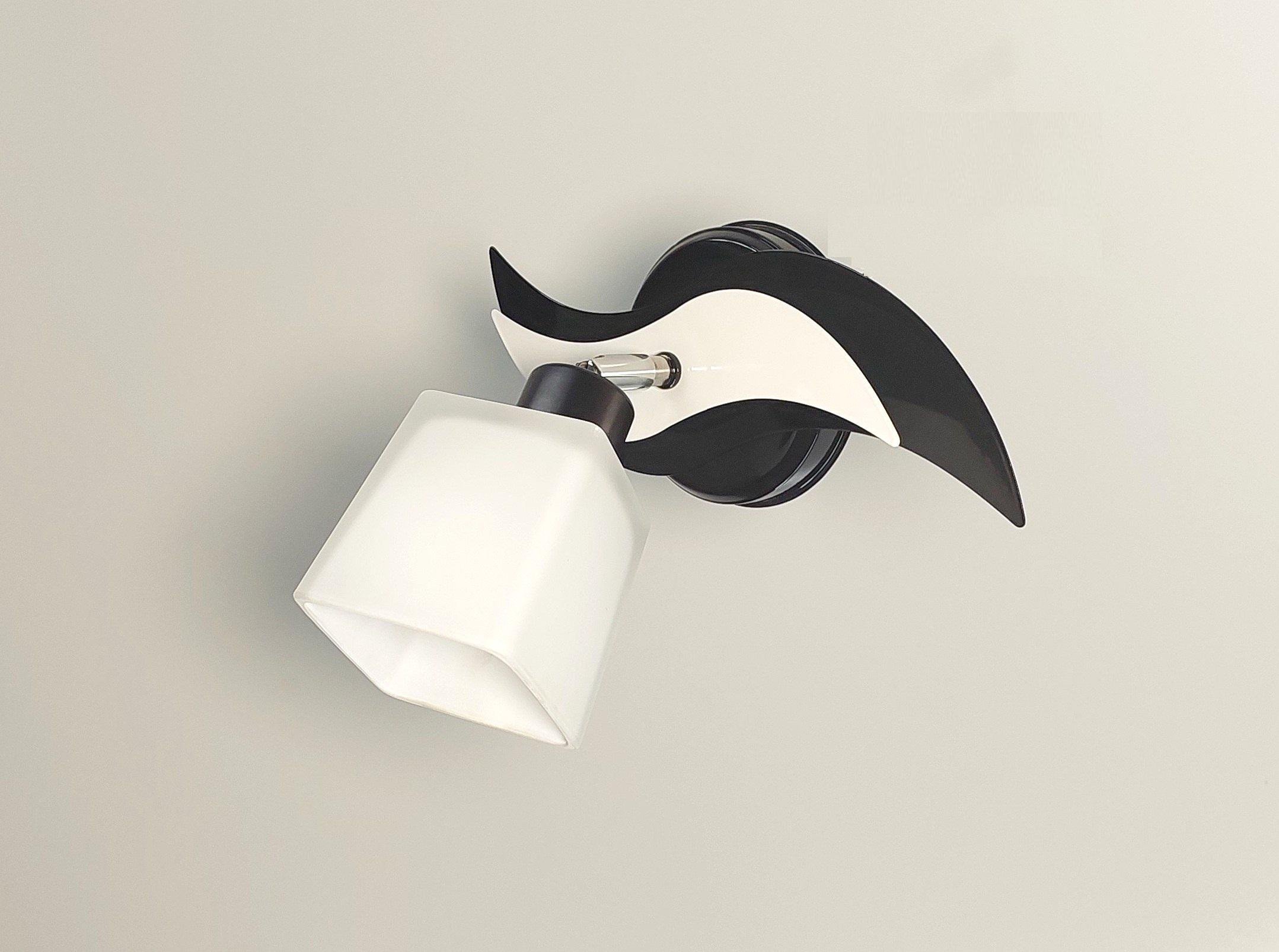 Бра настенный Бриз поворотный металлический Черный/Белый