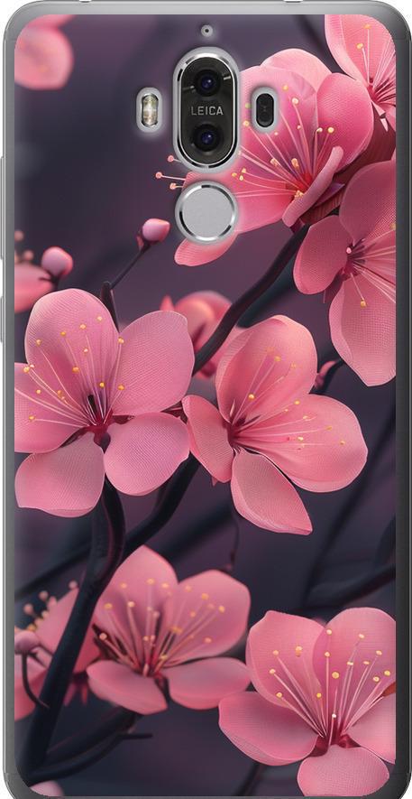 Чехол на Huawei Mate 9 Пурпурная сакура (6075u-425-42517)