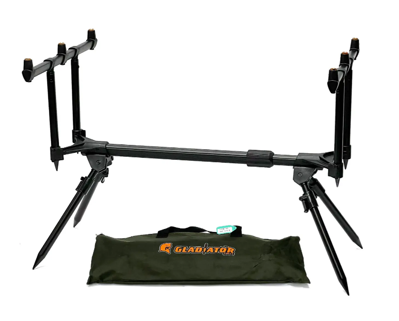 Род-под на 3 вудилища Gladiator RP184 Black (GL8169) - фото 2 Род-под на 3 вудилища Gladiator RP184 Black (GL8169) - фото 2