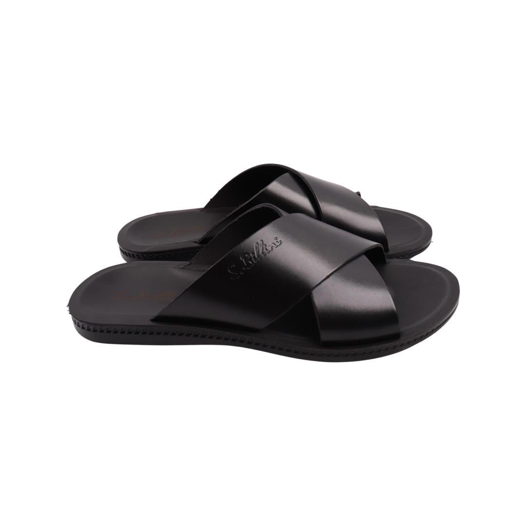 Шлепанцы мужские Sergio Billini из кожи р. 40 Черный (28-22LSHC)