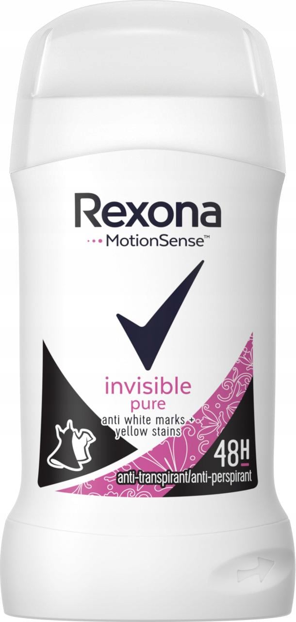 Антиперспірант стік жіночий Rexona Invisible Pure 40 мл (6056)