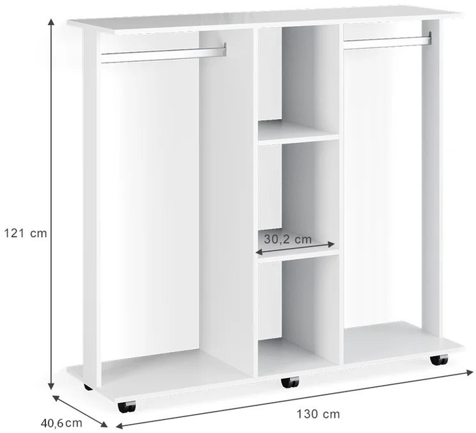 Гардеробна стійка Doros Д3 Білий (41510082) - фото 3 Гардеробна стійка Doros Д3 Білий (41510082) - фото 3