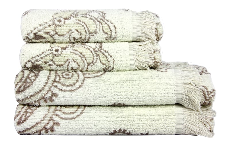 Полотенце махровое Maisonette Lora 70х140 см бежевый 450 г/м2