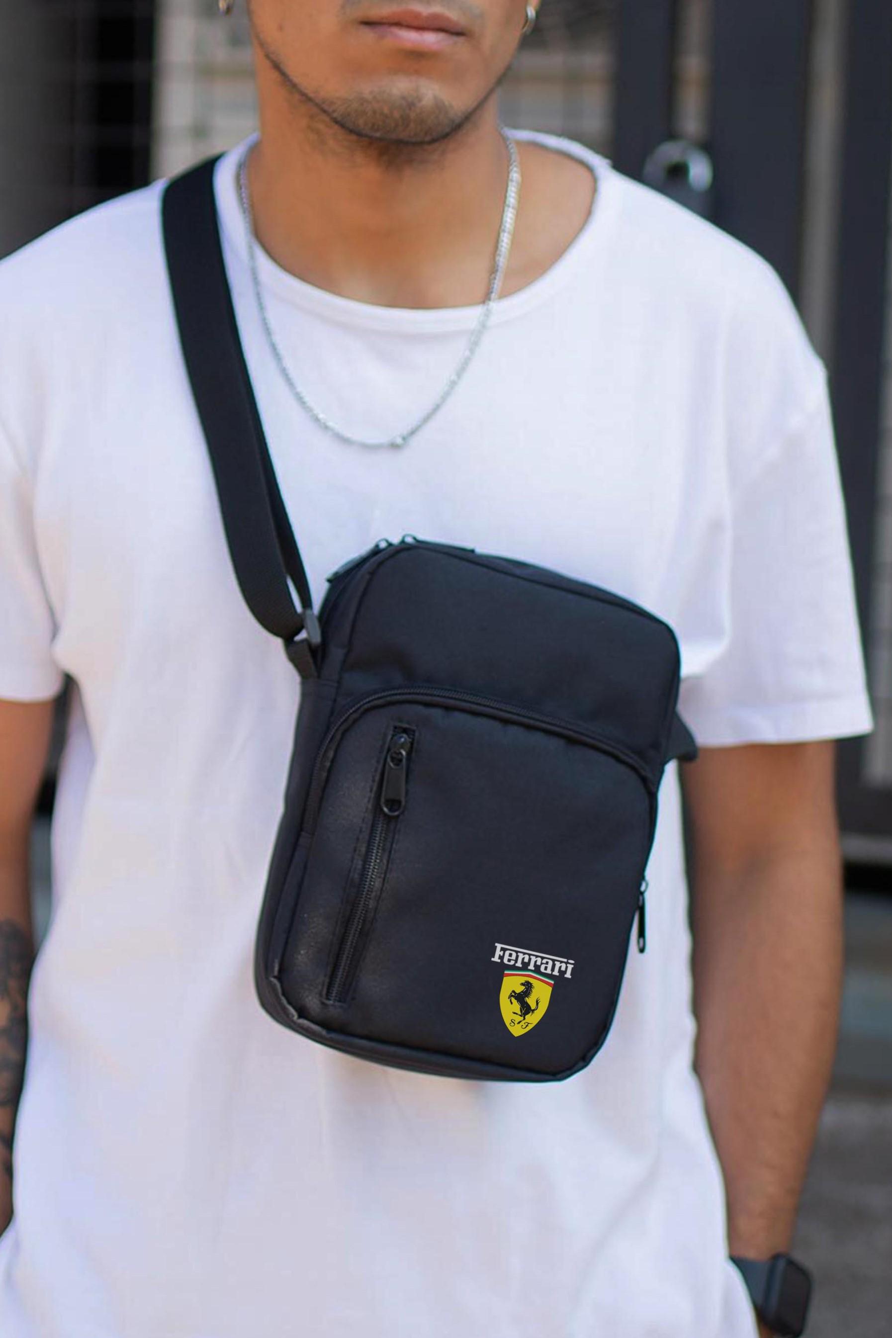 Сумка через плечо Without с принтом Ferrari Black (8055402)