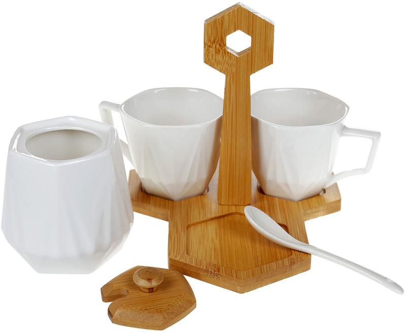 Кавовий набір Nouvelle Home Coutle 2 чашки 170 мл і цукорниця 330 мл на підставці - фото 3 Кавовий набір Nouvelle Home Coutle 2 чашки 170 мл і цукорниця 330 мл на підставці - фото 3