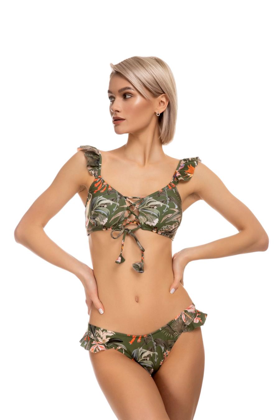 Купальник с уплотненной чашкой/плавки бразилиана Lida 42B/S Зеленый (One color/61604)