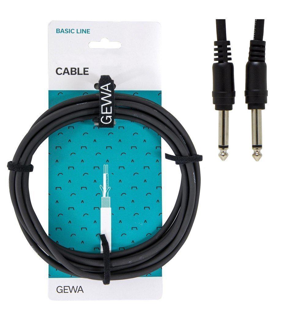 Патч кабель GEWA Basic Line Mono Jack 6,3 мм/Mono Jack 6,3 мм 0,6 м 6 шт. (G-190310) - фото 2