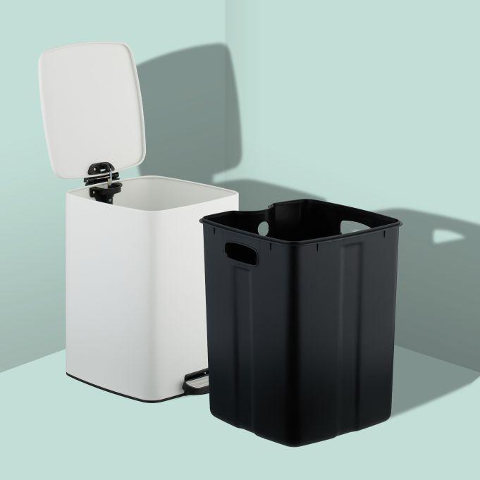 Мусорное ведро с педалью Relaxdays Soft-Close стальное для бумаги и пластика с 20 мешками 20 л 40x28x34 см - фото 5 Мусорное ведро с педалью Relaxdays Soft-Close стальное для бумаги и пластика с 20 мешками 20 л 40x28x34 см - фото 5