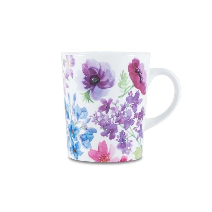 Кухоль для кави GIPFEL Fiori Blu скло 330 мл (2645676)