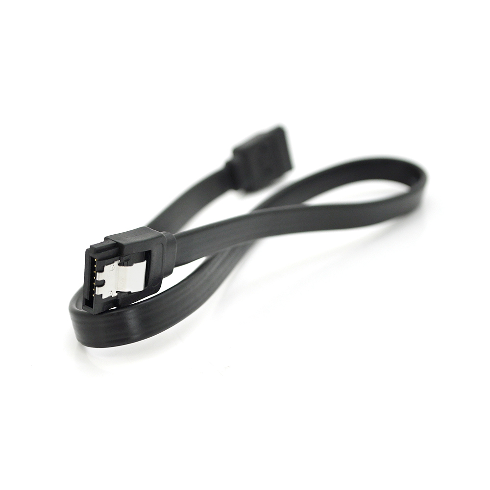 Кабель VOLTRONIC SATA для жестких дисков и SSD накопителей 0,45 м Черный (6943)