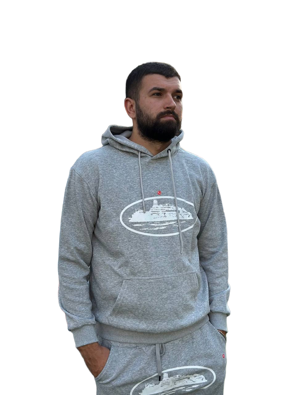 Кофта мужская Cortez S/M/L/XL Черный/Белый