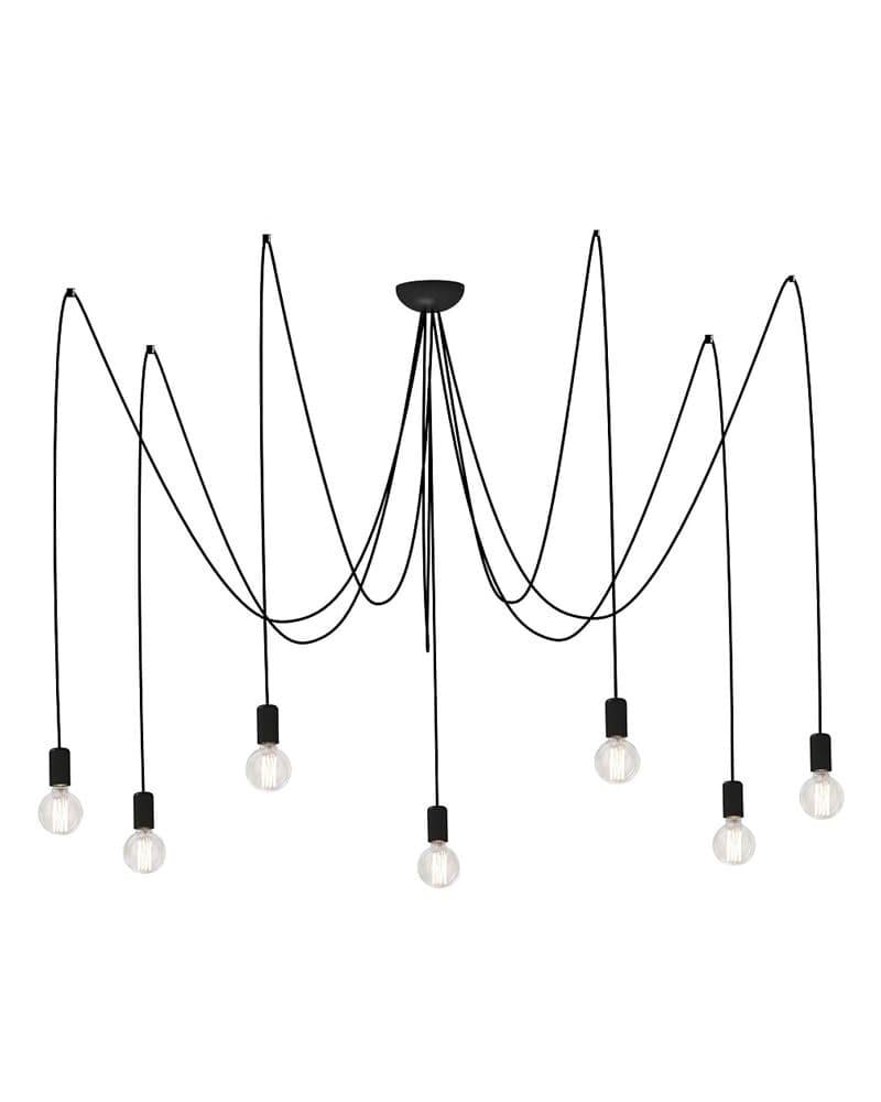 Люстра паук Nowodvorski Spider6785 Bl E27 7x60W IP20 Черный
