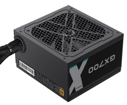 Блок питания 700 Вт, GameMax GX-700, черный, 80+ золотистый, 12 см, 3xMolex / 6xSATA / 4x6+2-pin / 2x4+4-pin / 1x20+4-pin, защита