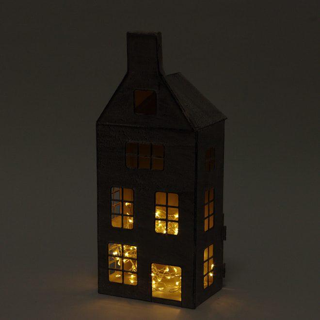 Подсвечник Flora Домик металлический 33 см Серый (39573) - фото 2 Подсвечник Flora Домик металлический 33 см Серый (39573) - фото 2