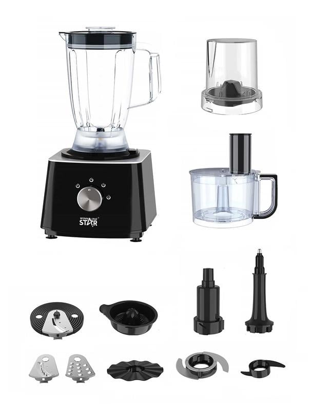 Кухонный комбайн 10 в 1 WINNINGSTAR ST-5583 600W 1.8L Black