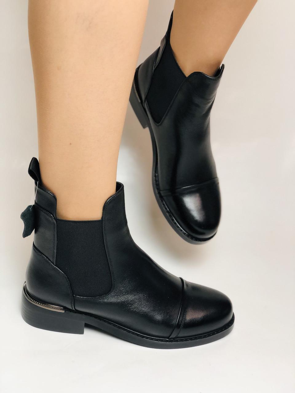 Ботинки женские осенние Farinni р. 39 24.5 см Черный (2495)