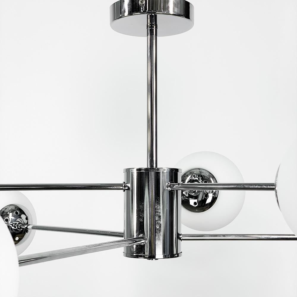 Люстра стельова Right Selection на 6 плафонів Срібний (CD 111/6 CH) - фото 4 Люстра стельова Right Selection на 6 плафонів Срібний (CD 111/6 CH) - фото 4